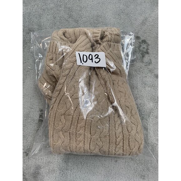 Rachel Zoe Cable Knit Sweater Dress 3T Cotton/Acrylic Beige/Tan - Picture 10 of 10